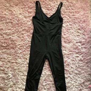Black Forever 21 One Piece Workout Jumpsuit